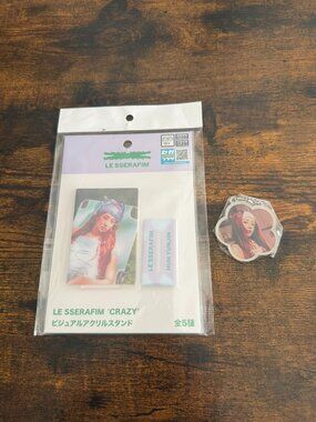 LE SSERAFIM CRAZY Keychain & Acrylic Stand Yunjin NEW